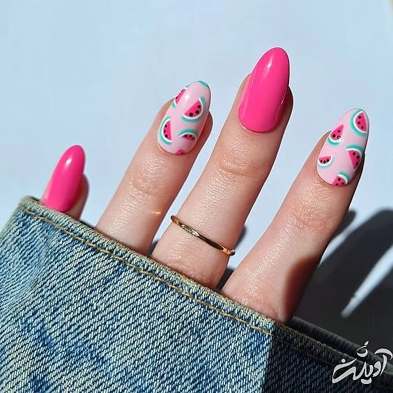 مدل ناخن شب یلدا ساده